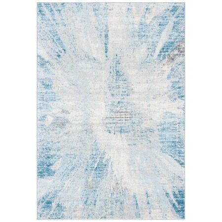 Safavieh 4 x 6 ft. Tulum Power Loomed Rectangle Area Rug Grey & Blue TUL228F-4